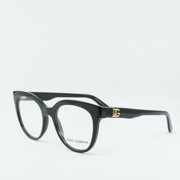 FINAL PRICE NEW DOLCE & GABBANA DG3353 501 BLACK 51MM EYEGLASSES - Picture 4 of 10